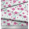 thumbnail image 2 of Soimoi Velvet Fabric Leaves & Floral Clip Art Printed Fabric 1 Yard 58 Inch Wide, 2 of 3