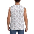 thumbnail image 4 of Fotbe Elegant ice skates snowflakes Men's Camiseta sin Mangas Estampada para Hombres, Playera Casual para Gimnasio, Entrenamiento, Playa-XX-Large, 4 of 7