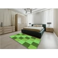 thumbnail image 5 of Ahgly Company Machine Washable Indoor Rectangle Transitional Emerald Green Area Rugs, 5' x 8', 5 of 7