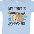 thumbnail image 4 of Inktastic My Uncle Loves Me with Sloth and Hearts Boys or Girls Baby Bodysuit, 4 of 5