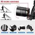 thumbnail image 2 of Lámpara de Cabeza Recargable LED de 990000 Lúmenes, Lámpara de Cabeza con Batería de Larga Duración de 60H con 5 Modos y IPX7 Impermeable y con Zoom, Luz de Cabeza Ajustable a 120° para Adultos, Exte, 2 of 6