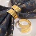 thumbnail image 4 of Ludlz Napkin Ring Fine Workmanship Durable Polished Modern Style Simple Decorative Metal Holiday Party Dining Table Serviette Ring Household Supplies, 4 of 8