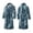 A-Blue1836, variant on XIAOCHA Mens Viking Raven Print Robe Shawl Collar Wrap Bathrobe Belt Pocket Nightgown