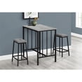 thumbnail image 2 of Dining Set - 3pcs Set - Counter Height - 36" Rectangular - Kitchen - Gray, 2 of 5