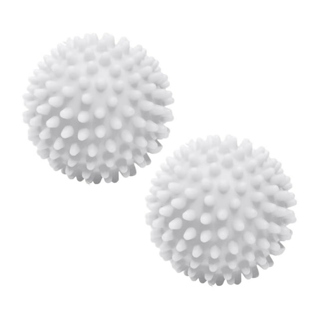 Boules Blanches Réutilisables pour Laveuse et Sécheuse, Lot de 2, Adoucisseur de Tissu, Silicone, Nettoyage de Lessive, Blanc 39x2x2po