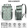thumbnail image 3 of Sunshine Pineapple Cooler Backpack - 20L High-Capacity Insulated Bag with Golden Hawaiian Aesthetic for Families & Travelers, 3 of 5