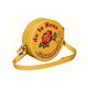 thumbnail image 3 of Bolsa en forma de MAZAPAN, Diseño de Dulce Tipico Mexicano, Forma Redonda, Moda Kawaii, Bandolera para Mujer, Cross Body, Correa Ajustable, Color Amarillo, Novedoso y Encantador (Bolsa para Mujer)., 3 of 5