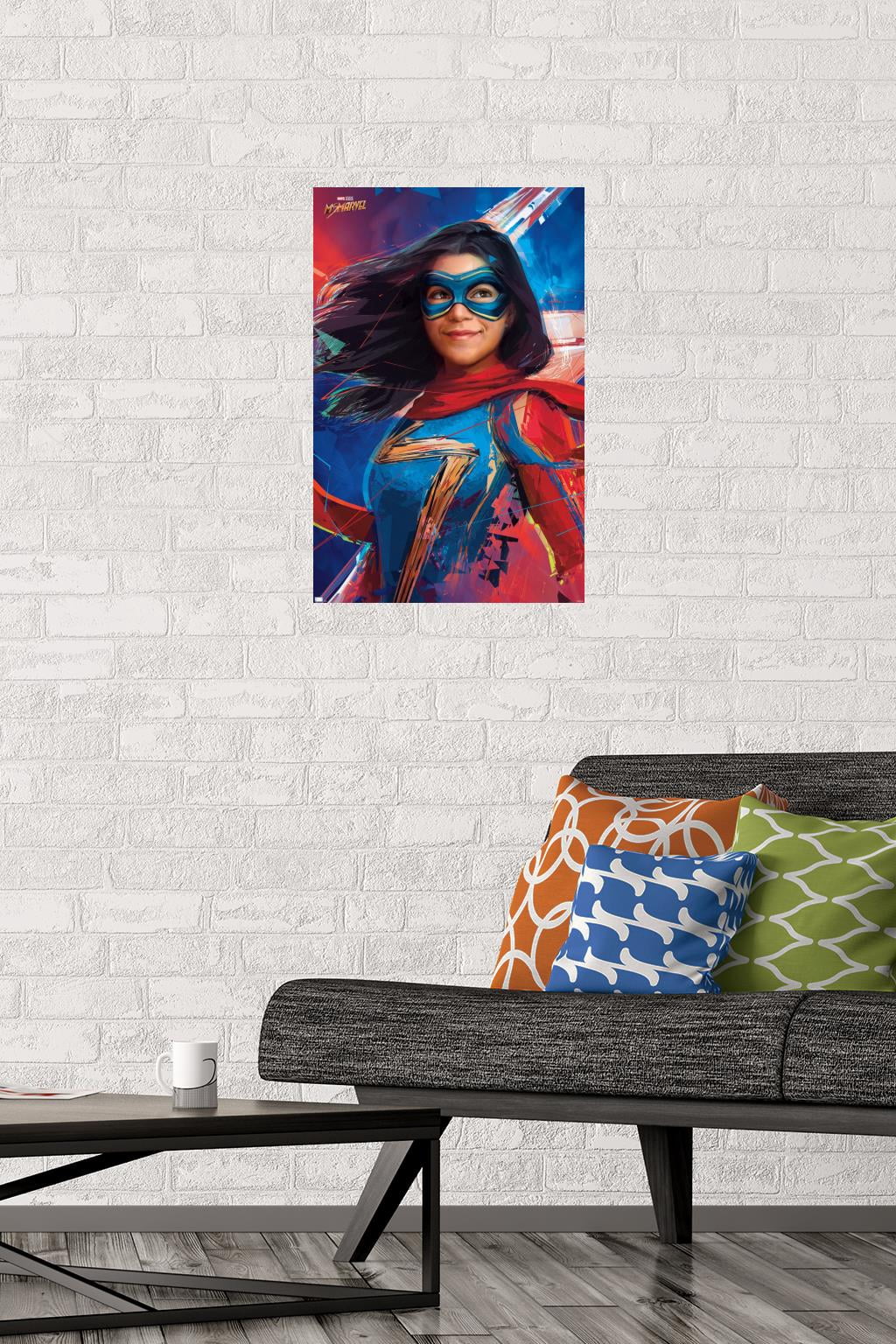 Marvel Ms. Marvel - Graffiti Wall Poster, 14.725" x 22.375"