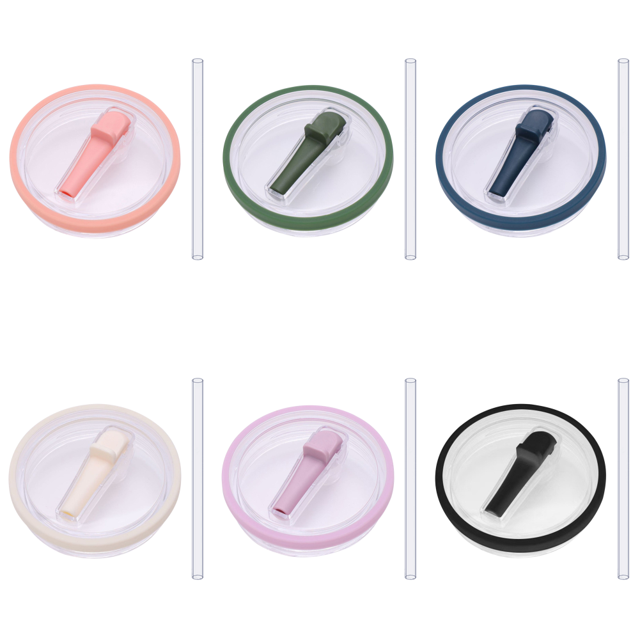 Tapa Pajita Abatible para 40Oz Cubierta A Prueba Derrames Repuesto () Color Rosa