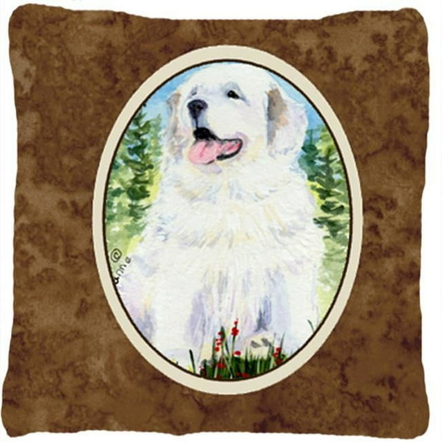 Carolines Treasures SS8866PW1414 Great Pyrenees Decorative Fabric Pillow