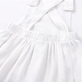 thumbnail image 3 of BRGZLK Newborn Baby Girls Boys Romper Summer 2026 Solid Color Sleeveless Backless Jumpsuit Infant Lightweight Comfortable Cotton Overalls Outfits White 12-18 Months, 3 of 5
