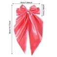 thumbnail image 3 of Elegante pinza para el pelo con lazo largo de satén para niñas, perfecta para bodas, fiestas y uso diario, 3 of 6