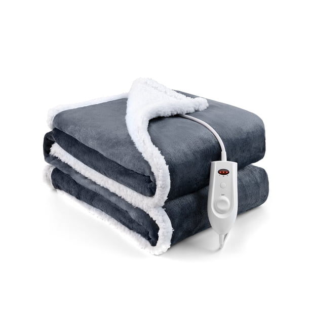 OakRidge Micro Plush Large Heated Throw Blanket