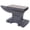 Gray, variant on 24LB Cast Iron Anvil for Metalworking, Gray Round Horn Anvil with Stable Base for Bending Shaping and Twisting