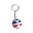 C, variant on Football Fan Keychain Ball Shape Metal Key Ring with Chain Sports Supporter Souvenir Accessory for Match Day Events