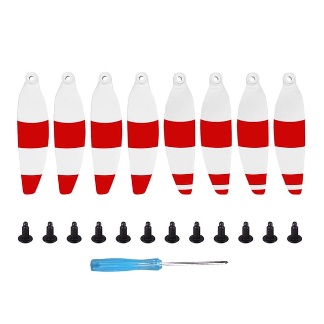 Reemplazo de hélices plegables de bajo ruido de liberación rápida para DJI Mavic Mini, Tipo 2, Blanco Rojo 8PCS / Set kenally EL3312-03B
