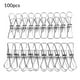 thumbnail image 1 of Pinza elástica para ropa de acero inoxidable de 100 piezas para lavandería, herramienta multiusos para alfileres de edredón Inevent HA7471-00B, 1 of 2
