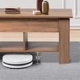 thumbnail image 2 of Homycasa Adjustable Height Coffee Table with Lift-top Storage - Engineered Wood Living Room Center Table for Mid-Century Modern Apartment Home, Walnut Finish, 2 of 9
