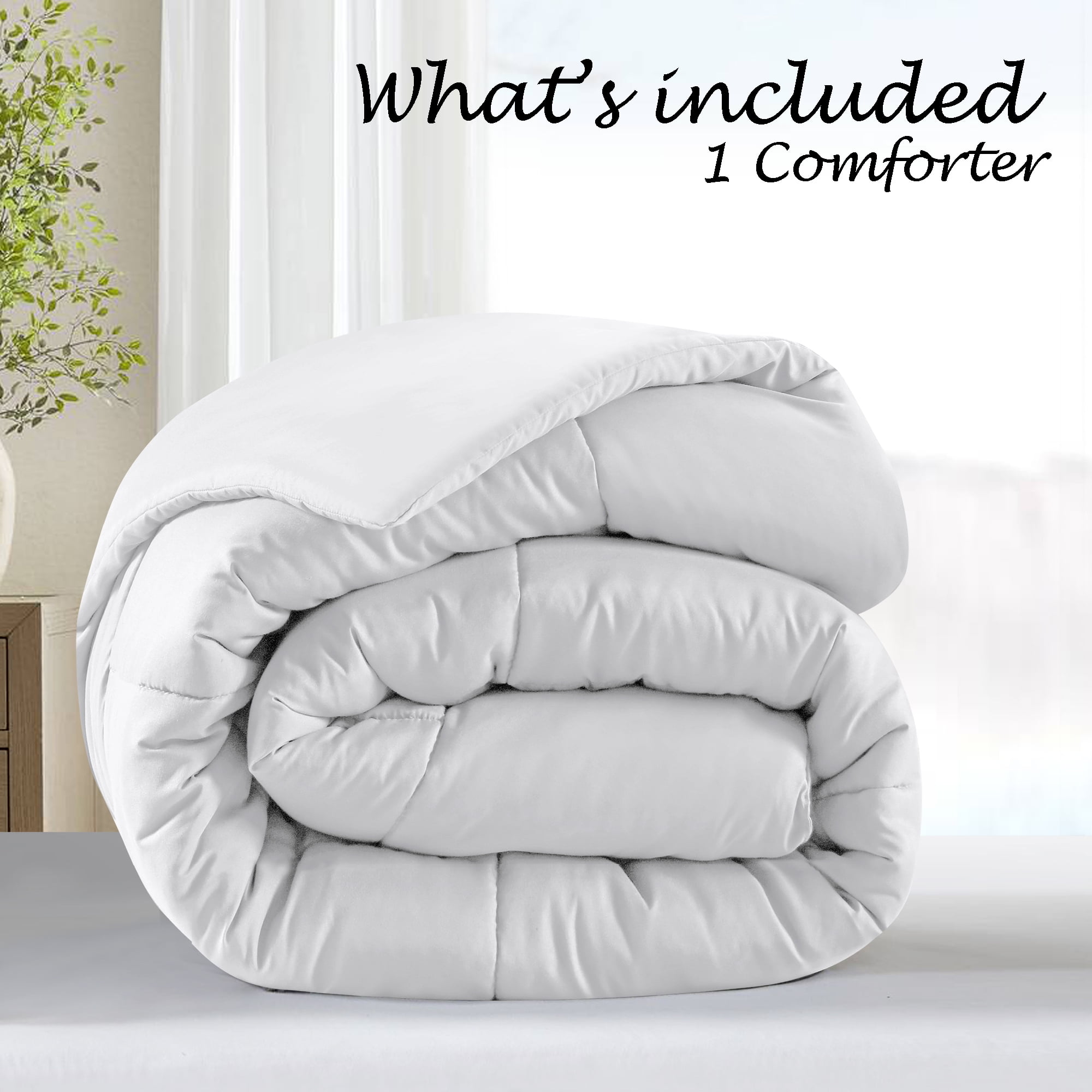 Swift Home Couette de Substitution au Duvet Basic, Toutes Saisons Hypoallergénique et Confortable, Queen