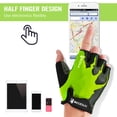 thumbnail image 4 of Guantes deportivos Antideslizante Ciclismo Medio dedo Guantes Amortiguadores Acolchados, 4 of 8