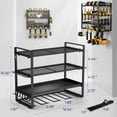 thumbnail image 6 of Power Tool Organizer Wall Mount, Heavy Duty Drill Holder, Garage Tool Organizer and Storage, Suitable Tool Rack for Tool Room, Workshop, Garage, Utility Storage Rack for Cordless Dril, 6 of 12