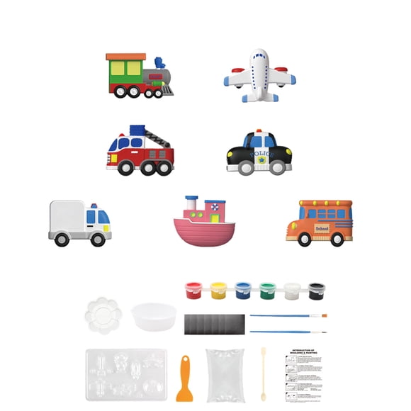 TIELUTT 17 Kids Arts and Crafts Painting Kit Paint Your Own Figurines Projects Activity DIY Toys Construction for Toddlers Game for Kids Sensory Bottle Toddler Sensory Kids Game
