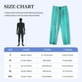 thumbnail image 3 of Mens Pajama Pants, Turquoise Wooden2 Soft Sleep & Lounge Pants for Men, Cuteness Casual PJ Bottoms Pants with Pockets, 3 of 7