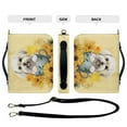 thumbnail image 5 of ZUXONGSY Cute Bichon Sunflower Print Bible Cover for Women Waterproof Faux Leather Portable Bible Case Bag with Handle and Shoulder Strap Lightweight Makeup Organizer, 2XL, 5 of 7