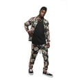 thumbnail image 7 of Men's Full Zip Jacket Sweatpants Casual G Striped Tiger Track Suit ST569 - Black - X-Large, 7 of 7
