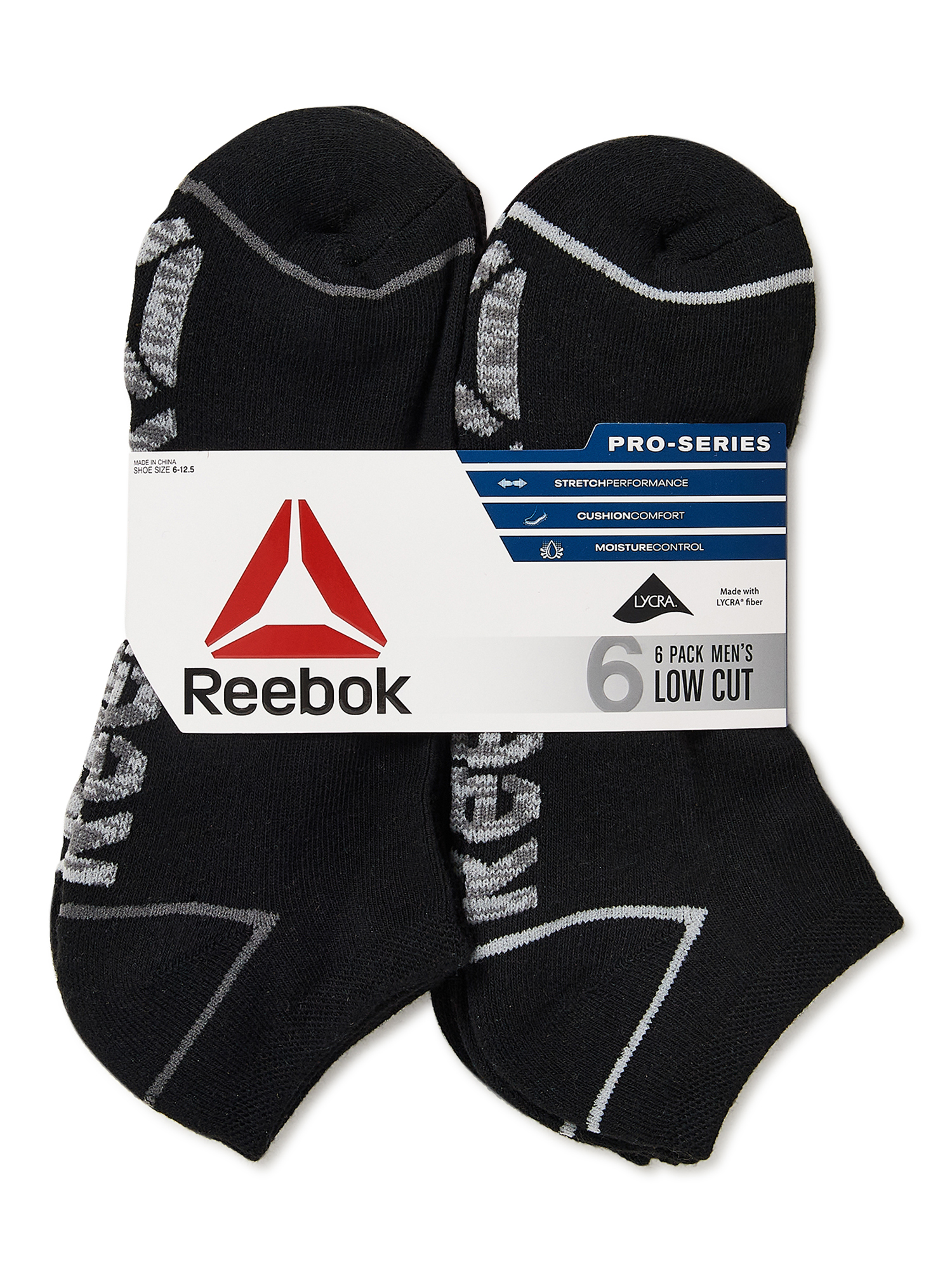 Reebok Men's Pro Series Low Cut Socks, 6-Pack - image 4 of 8