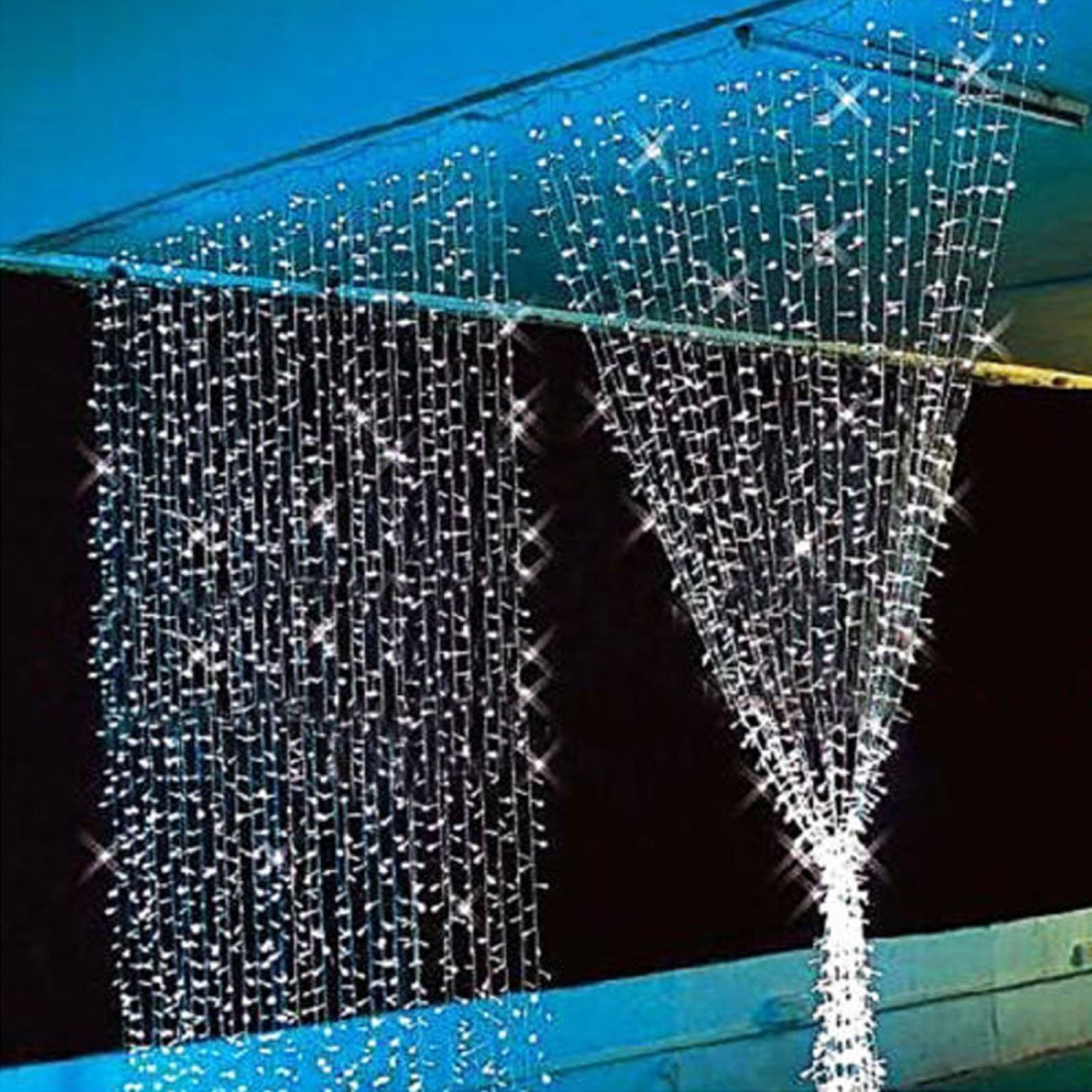 3Mx3M 300LED String Light Curtain Light for Christmas Xmas Wedding Party Home Decoration - White - image 4 of 13