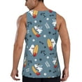 thumbnail image 3 of Xecao Surf Shark Men's Tank Top Workout Quick Dry Sleeveless Gym Jogging Muscle Shirts Summer Swim Beach Tops, 3 of 9