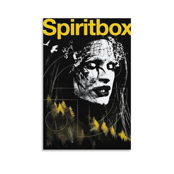 Spiritbox Art Metallic Posters Posters Art Print Wall Photo Paint Poster Hanging Picture Family Bedroom Decor Gift 16x24inch(40x60cm)
