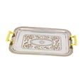 thumbnail image 2 of Bandeja rectangular para servir, bandeja decorativa, bandeja de comida de diseño europeo, bandeja de tocador para tocador, mesa de café, cena en casa 46 cm x 335 cm x 17 cm, 2 of 8