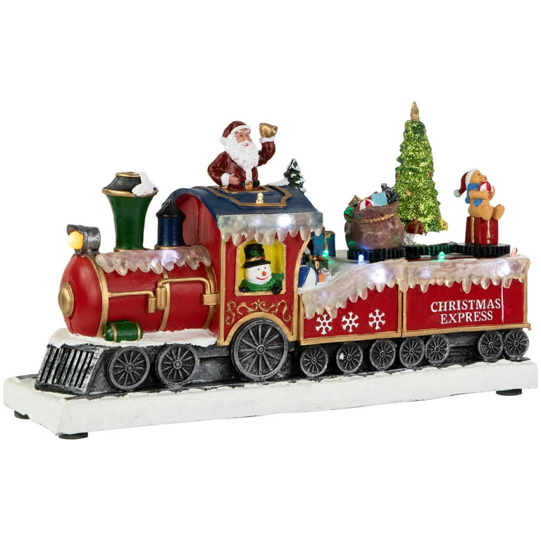 ANIMATED TRAIN VILLAGE クリスマス LED  コストコ Christmas Ornament LED Animated Train Resin Musical