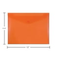 thumbnail image 3 of JAM Paper Plastic Snap Envelopes, 9.8x13, 12/Pack, Orange, 3 of 4