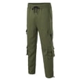 thumbnail image 4 of TOWED22 Men's Pajama Pants,Sweatpants for Men with Pockets Loose Fit Joggers Workout Pants Drawstring Casual Comfy High Waisted Pants Green,3XL, 4 of 5