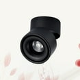thumbnail image 1 of OUNONA 1Pcs 10W Led Spotlight Adjustable Ceiling Surface Mounted Cob Track Lighting Head Black 3.9in Round, 1 of 8