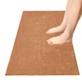 thumbnail image 5 of Dailycode Brown Bathroom Rugs Non Slip Absorbent Soft Plush Quick Dry Bath Mat, 39"x20", 5 of 8