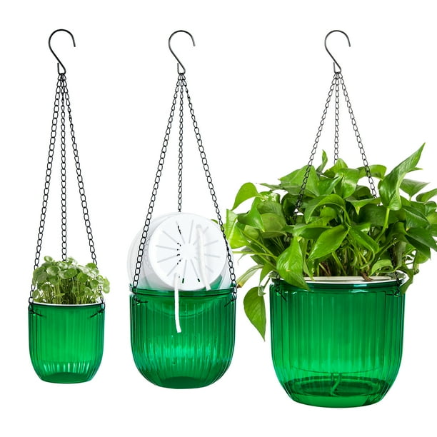 QCQHDU 3Pack Hanging Planters for Indoor Plants Plant Hanger Holders