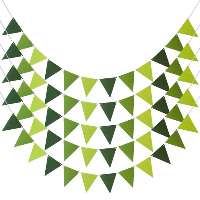 Paquete de 5 decoraciones para fiestas, bandera triangular, banderín, banderines para graduación, cumpleaños, suministros de decoración para fiesta de boda Zhivalor BST3071858-1