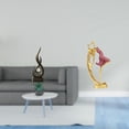 thumbnail image 2 of Estatua abstracta de ballet de fuego, figura de bailarina de resina con llamas, escultura de arte moderno, adorno para sala de estar, oficina, dormito, 2 of 8