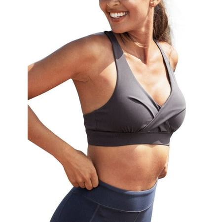 

CUPSHE Women s High Impact Twist Tank Sports Bra Cutout Pull Over Wide Straps Lightweight M