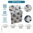 thumbnail image 6 of Navy Blue Spring Floral Table Runner 48 Inches, Farmhouse Flowers Modern Art Bed Runner Dresser Scarves Tabletop for Indoor Outdoor Parties/Ceremony/Banquet, 13" x 48", 6 of 8