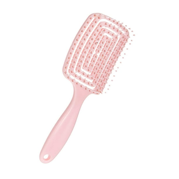 Herramienta de peinado para el hogar, cepillo de pelo profesional con ventilación para cabello seco y húmedo grueso rosa Yuyangstore Cepillo Desenredante
