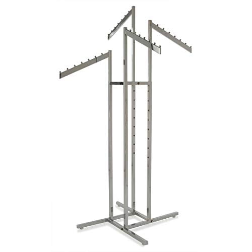 Econoco K14 4-Way w/ Slant Arms - Square Tubing - Chrome Finish,Pack Size - 1