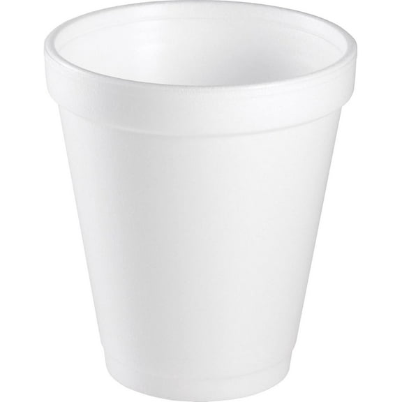 LXLP® Insulated Foam Drinking Cups, White, 8 Oz, Box Of 1,000 Cups