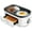White, variant on 3-in-1 Breakfast Maker Station, Healthy Ceramic Nonstick Dual Griddles for Eggs, Meat, Sausage, Bacon, Pancakes & Sandwiches, 2  Toast Drawer, Easy-to-use Timer, White