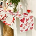 thumbnail image 3 of Valentine''s Table Runner Red Pink Love Hearts Runner for Table Kitchen Dinning Table Decor for Wedding Anniversary Party Holiday Home Valentine Decor 13x72 Inch, 3 of 6