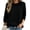 yue866-Black, variant on KHONTS 3/4 Sleeve Sweatshirts Women Crewneck Solid Color Casual Lightweight Pullover Soft Fall Fashion Hoodies Black XL